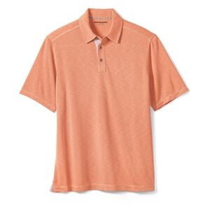 Johnston & Murphy Men's Polo Shirt In Peach Size XXL